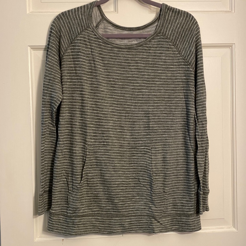a.n.a Long Sleeve Shirt, Green, Size L